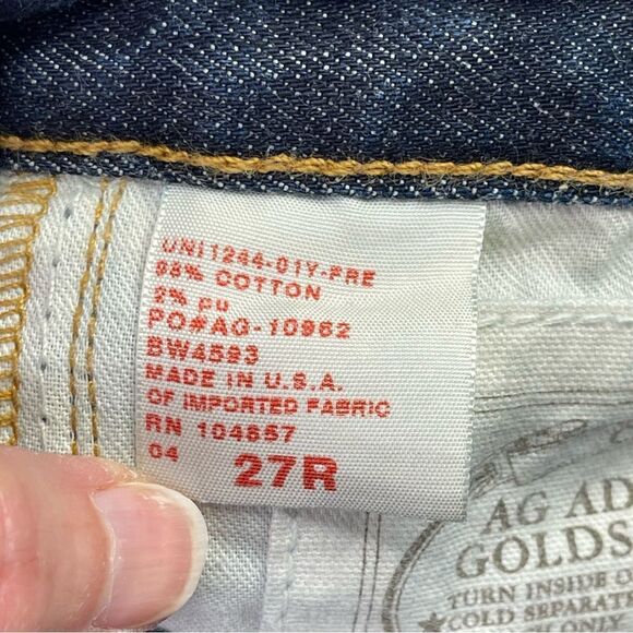 Ag Adriano Goldschmied Jeans Women’s 27X30 Blue Skinny Straight Low Rise Premier - Picture 7 of 12